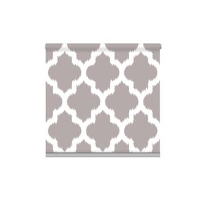 MICASA Blackout Roller Blind Brown and White 120 x 180cm